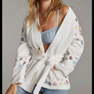 Anthropologie Quilted patchwork kimono Jacket